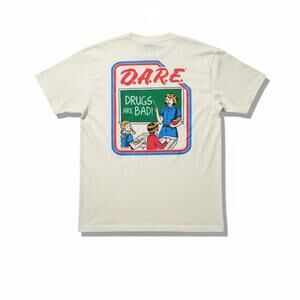 NEW Retro L DARE Keeping Kids Off Drugs T Shirt Funny Casual Skater Cotton